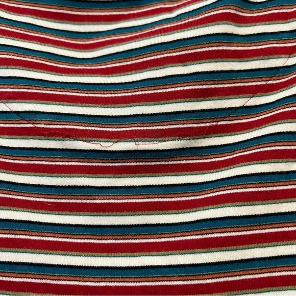 Retro White Stag Red & Blue Striped Tank Top - Picture 4 of 4